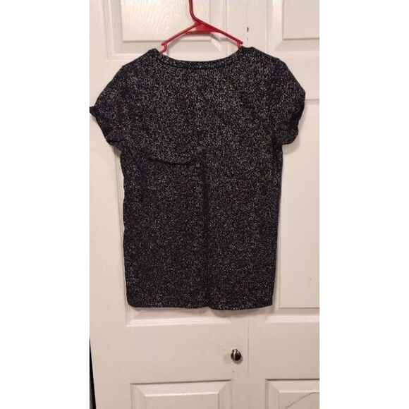Merona Black speckle print tee - Picture 2 of 5